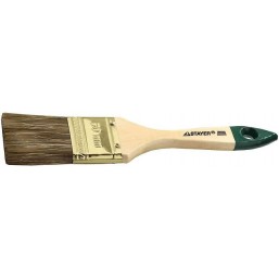 Кисть плоская STAYER "LASUR-STANDARD", смешанная (натуральная и искусственная) щетина, деревянная ручка 20мм
