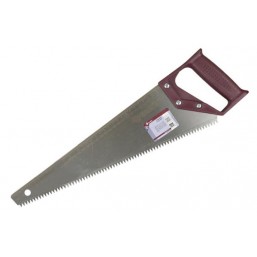 Ножовка ЗУБР "МАСТЕР" по дереву, прямой крупный зуб, пластиковая ручка, шаг зуба 6,5мм, 500мм