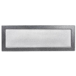 Решетка вентиляционная серебристо-черная, графитовая Dospel 17х49