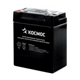 Аккумулятор Космос 6V  4AH