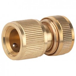 Соединитель GRINDA с автостопом, латунный, 1/2"