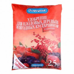 Удобрение органическое Огородник для плод.- ягодных 2,5 кг