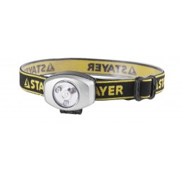 Фонарь STAYER "STANDARD" налобный светодиодный, 3ULTRA LED, 2CR2032