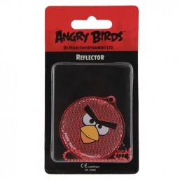 Пешеходный светоотражатель "Angry Birds", цвет: красный