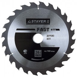 Диск пильный STAYER MASTER "FAST-Line" по дереву, 200х32мм, 24Т