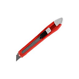 Нож ЗУБР "СТАНДАРТ" с сегментированным лезвием, корпус из AБС пластика, сдвижной фиксатор, сталь У8А