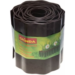 Лента бордюрная Grinda, цвет коричневый, 20см х 9 м
