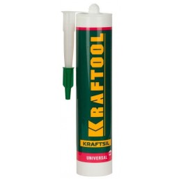 Герметик силиконовый KRAFTOOL белый, универсальный, 300мл