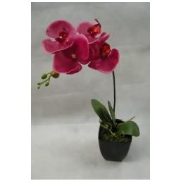 Искусственный цветок Орхидея красная (30487)