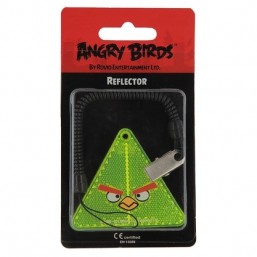 Пешеходный светоотражатель "Angry Birds", цвет: салатовый
