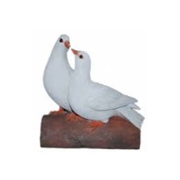 Садовая фигурка Пара белых голубей BJ092500V