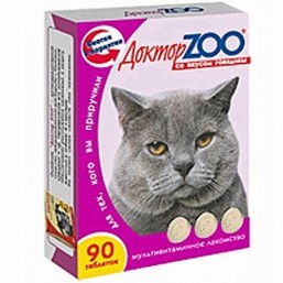 Доктор  ZOO  для кошек  со вкусом говядины