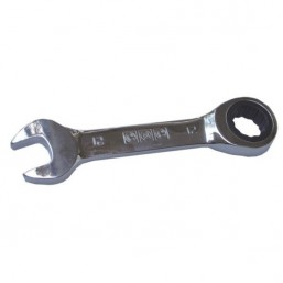 Ключ короткий, рожково-накид. с трещоткой 15 мм