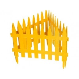 Забор декоративный "Классический", 28 х 300 см, желтый  65000