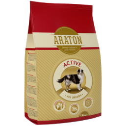ARATON dog adult active 15kg dry food for dogs