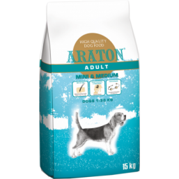 ARATON dog adult mini&medium 15kg dry food for dogs