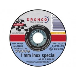 Диск Dronco 1121240 125x1x22,23 AS60Tlnox
