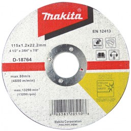 Отрезной диск по металлу 115x22,23x1,2 D-18764 Makita