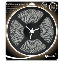 Лента Gauss 9.6W12V DC бел теплый EB311000110