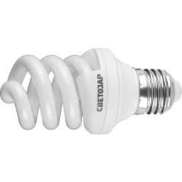 Энергосберегающая лампа СВЕТОЗАР "ЭКОНОМ" спираль,цоколь E27(стандарт),Т3,теплый белый свет(2700 К), (44352-12_z01)