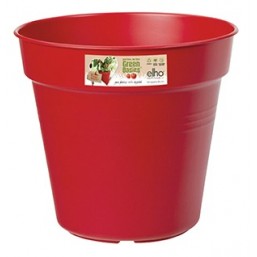 Горшок green basics growpot 30см red с поддоном saucer 25cm transparent