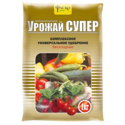 Удобрение минеральное сухое Фаско® тукосмесь Урожай-SUPER 1кг.