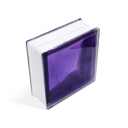 Стеклоблок In-colored Aubergine 190х190х80мм, JH062  D G