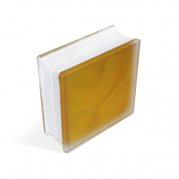 Стеклоблок Misty in-colored yellow 190х190х80мм, JH066  D G