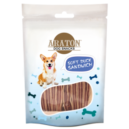 ARATON  Snack for dogs duck sandwiches 75g