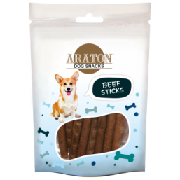 ARATON  Snack for dogs beef sticks 75g