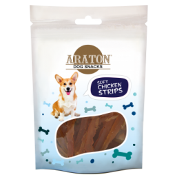 ARATON Snack for dogs chicken stripes75g
