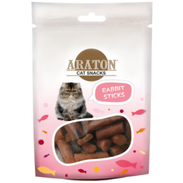 ARATON  Snack for cats rabbit sticks 50g