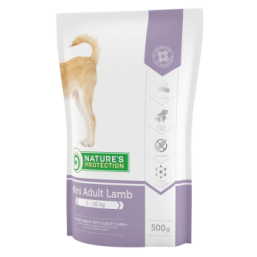 Natures Protection Adult Mini Lamb 500g dog food