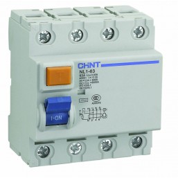 Устройство защитного отключения NL1-63 4P 63A 30MA Chint