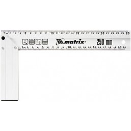 Угольник, 300 мм, алюминиевый, литой MATRIX 32472