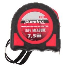 Рулетка Strong, 7,5м х 25 ммс MATRIX 31082