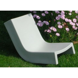 Шезлонг пласт. Twist, белый, 113x55см, h-71 (SDTWS070V)   SLIDE Италия