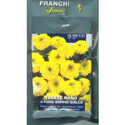 Тагетес карликовый махровый желтый (2 гр)  DBF 353/7   Franchi Sementi