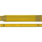 Складной метр Stabila тип 700, деревянный бело-желтая, деление в см и мм