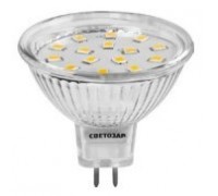 Лампа СВЕТОЗАР светодиодная "LED technology", цоколь GU5.3, яркий белый свет (4000К), 230В, 3Вт (25)