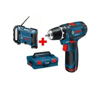 Радио Bosch GML 10,8 V-LI + GSR 10,8-2-LI 0601429201