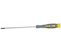 Отвертка STAYER "PRECISION" MAX-GRIP для точн работ, Cr-V, намагн, SL 3,0x150мм