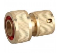 Соединитель GRINDA с автостопом, латунный, 3/4"