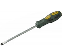 Отвертка STAYER "MAX-GRIP" Regular, Cr-V, намагниченная с усилит, SL 6,5х100мм