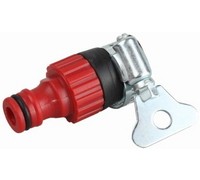 Адаптер GRINDA внешний с хомутом, из ударопрочной пластмассы, 1/2"
