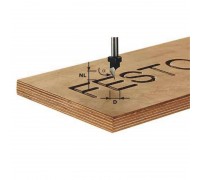Фреза шрифтовая HW с хв. 8 мм HW S8 D11/60°