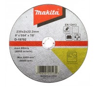 Отрезной диск по металлу 230x22,23x2 D-18792 Makita