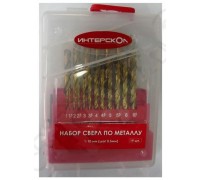 Набор сверл по металлу (1-10)*0,5мм (19 шт.) Интерскол 2039300500000