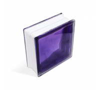 Стеклоблок In-colored Aubergine 190х190х80мм, JH062  D G