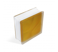 Стеклоблок Misty in-colored yellow 190х190х80мм, JH066  D G